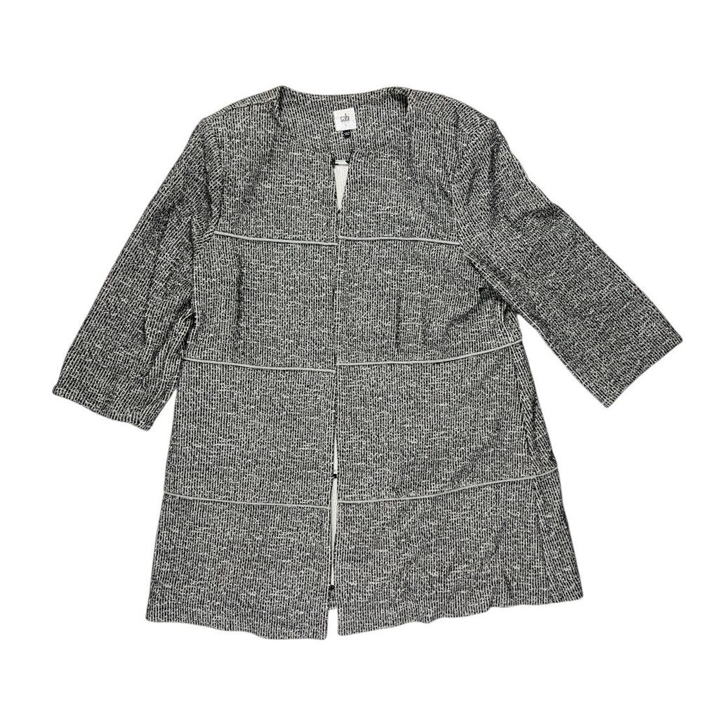 Cabi Women's The Times Jacket Black White size Large L - Picture 2 of 9